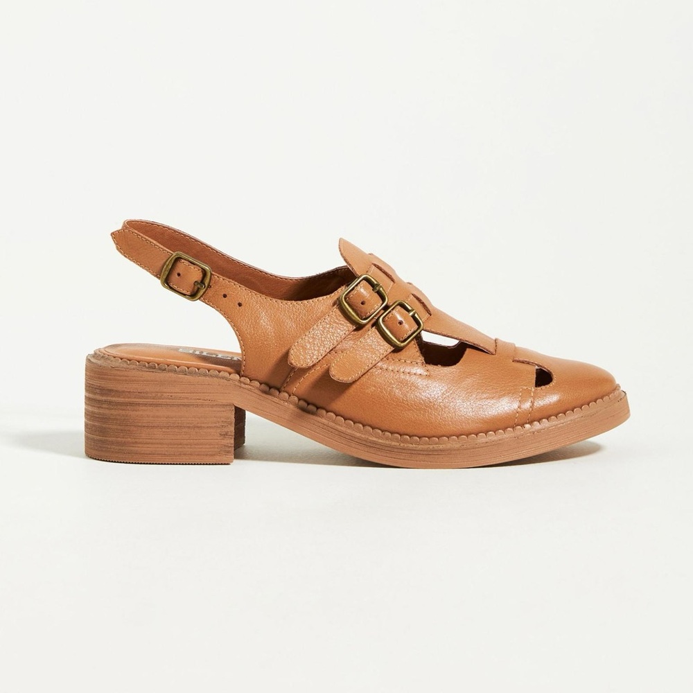 Anthropologie Silent D McKay Heeled Sandals | Size 7 | Effortless Chic - Picture 3 of 5